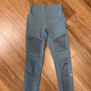 Alo Logo High Waist Moto Legging